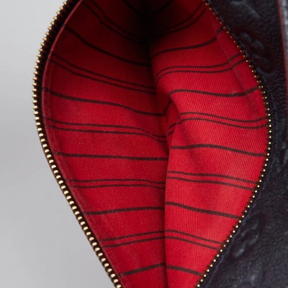 Louis Vuitton Marine Rouge Monogram Empreinte Leather Pochette Metis Bag - Picture 11 of 12